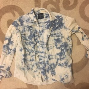 Acid wash jean jacket